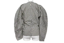 Load image into Gallery viewer, GANNI ガニー Houndstooth pattern blouse 千鳥柄 ブラウス レディース サイズ 34 コットン 100% 美品 中古 4c071712