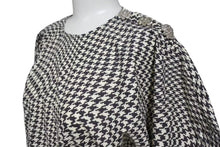 Load image into Gallery viewer, GANNI ガニー Houndstooth pattern blouse 千鳥柄 ブラウス レディース サイズ 34 コットン 100% 美品 中古 4c071712