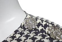 Load image into Gallery viewer, GANNI ガニー Houndstooth pattern blouse 千鳥柄 ブラウス レディース サイズ 34 コットン 100% 美品 中古 4c071712
