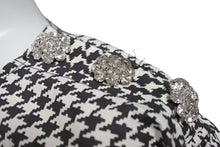 Load image into Gallery viewer, GANNI ガニー Houndstooth pattern blouse 千鳥柄 ブラウス レディース サイズ 34 コットン 100% 美品 中古 4c071712