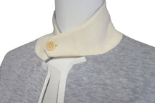 画像をギャラリービューアに読み込む, SACAI サカイ 14-00617M CARDIGAN カーディガン Vネック サイズ 1 ライトグレー コットン 100% 良品 中古 4c071715