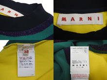 画像をギャラリービューアに読み込む, MARNI マルニ ラメ入り配色 半袖ニット Tシャツ プルオーバー P16GCMDT14EQOFA302 マルチカラー サイズ38 美品 中古 4c071719