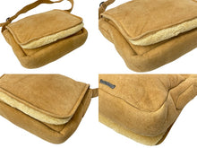 画像をギャラリービューアに読み込む, CHROME HEARTS クロムハーツ ムートン ソフトショルダーバッグ ダガージップ ベージュ シルバー925 美品 中古 4c071736