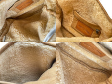 画像をギャラリービューアに読み込む, CHROME HEARTS クロムハーツ ムートン ソフトショルダーバッグ ダガージップ ベージュ シルバー925 美品 中古 4c071736