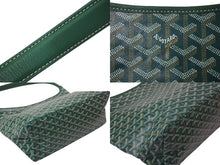 Load image into Gallery viewer, 新品同様 GOYARD ゴヤール ボエム ホーボーバッグ グリーン BOHEMEPMLTY33CL33P コーティングキャンバス シルバー金具 中古 4c071737