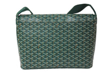 Load image into Gallery viewer, 新品同様 GOYARD ゴヤール カペシアンMM メッセンジャーショルダーバッグ PVC レザー グリーン 中古 4c071739