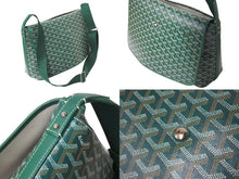 Load image into Gallery viewer, 新品同様 GOYARD ゴヤール カペシアンMM メッセンジャーショルダーバッグ PVC レザー グリーン 中古 4c071739