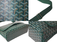 Load image into Gallery viewer, 新品同様 GOYARD ゴヤール カペシアンMM メッセンジャーショルダーバッグ PVC レザー グリーン 中古 4c071739