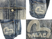 Load image into Gallery viewer, 極美品 EVISU x PALACE エヴィス x パレス ダイスダイコックプリント レギュラーフィット デニムジャケット 中古 4c071744