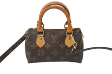 Load image into Gallery viewer, LOUIS VUITTON ルイヴィトン ミニスピーディ ハンドバッグ モノグラム M41534 PVC ブラウン ゴールド金具 良品 中古 4c071750