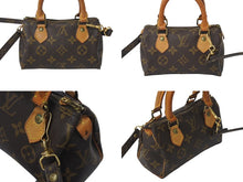 Load image into Gallery viewer, LOUIS VUITTON ルイヴィトン ミニスピーディ ハンドバッグ モノグラム M41534 PVC ブラウン ゴールド金具 良品 中古 4c071750