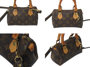 LOUIS VUITTON ルイヴィトン ミニスピーディ ハンドバッグ モノグラム M41534 PVC ブラウン ゴールド金具 良品 中古 4c071750