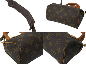 LOUIS VUITTON ルイヴィトン ミニスピーディ ハンドバッグ モノグラム M41534 PVC ブラウン ゴールド金具 良品 中古 4c071750