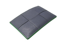 画像をギャラリービューアに読み込む, BOTTEGAVENETA ボッテガヴェネタ カセット クレジット カードケース サンダー グレー グリーン レザー 649597V1Q741045 美品 中古 4c071751
