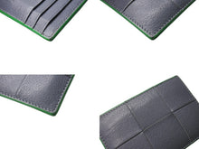 画像をギャラリービューアに読み込む, BOTTEGAVENETA ボッテガヴェネタ カセット クレジット カードケース サンダー グレー グリーン レザー 649597V1Q741045 美品 中古 4c071751