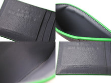 画像をギャラリービューアに読み込む, BOTTEGAVENETA ボッテガヴェネタ カセット クレジット カードケース サンダー グレー グリーン レザー 649597V1Q741045 美品 中古 4c071751