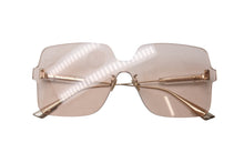 Load image into Gallery viewer, 極美品 Christian Dior クリスチャンディオール リムレス サングラス FWMVC サイズ145 ブラウン ゴールド プラスチック 中古 4c071756