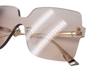 Load image into Gallery viewer, 極美品 Christian Dior クリスチャンディオール リムレス サングラス FWMVC サイズ145 ブラウン ゴールド プラスチック 中古 4c071756