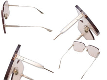 Load image into Gallery viewer, 極美品 Christian Dior クリスチャンディオール リムレス サングラス FWMVC サイズ145 ブラウン ゴールド プラスチック 中古 4c071756