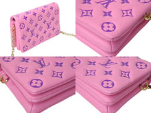 画像をギャラリービューアに読み込む, 新品同様品 LOUIS VUITTON ルイヴィトン ポシェットクッサン ピンクショルダーバッグ M80745 モノグラム 中古 4c071760