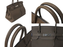 Load image into Gallery viewer, 新品同様品 HERMES エルメス バーキン40 トープ トゴ 40cm R刻印 シルバー金具 ハンドバッグ 中古 4c071764