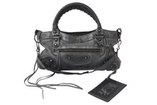 Load image into Gallery viewer, BALENCIAGA バレンシアガ ザ ファースト ハンドバッグ ショルダーバッグ 103208 2WAY レザー グレー 美品 中古 4c071782