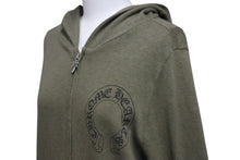 画像をギャラリービューアに読み込む, 極美品 CHROME HEARTS クロムハーツ ジップアップフーディー サイズS セメタリークロス ホースシュー ダガージップ カーキ 中古 4c071791