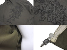 画像をギャラリービューアに読み込む, 極美品 CHROME HEARTS クロムハーツ ジップアップフーディー サイズS セメタリークロス ホースシュー ダガージップ カーキ 中古 4c071791