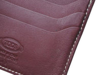 Load image into Gallery viewer, TOD`S トッズ カードケース パスケース 名刺入れ レザー 革 ボルドー ワインレッド 美品 中古 4c071797