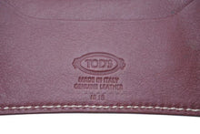 Load image into Gallery viewer, TOD`S トッズ カードケース パスケース 名刺入れ レザー 革 ボルドー ワインレッド 美品 中古 4c071797