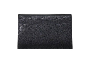 J.M.WESTON J.M. Weston Card Case, Business Card Holder, Pass Case, Leather, Black, Excellent Condition, Used, 4c071798