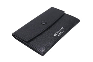 J.M.WESTON J.M. Weston Card Case, Business Card Holder, Pass Case, Leather, Black, Excellent Condition, Used, 4c071798