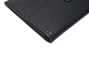 J.M.WESTON J.M. Weston Card Case, Business Card Holder, Pass Case, Leather, Black, Excellent Condition, Used, 4c071798