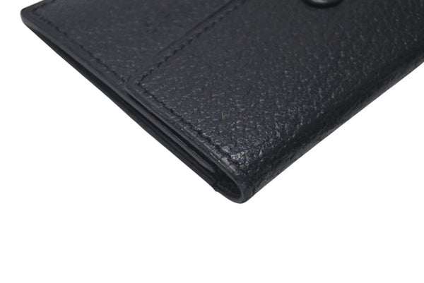 J.M.WESTON J.M. Weston Card Case, Business Card Holder, Pass Case, Leather, Black, Excellent Condition, Used, 4c071798