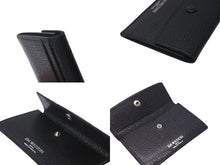 Load image into Gallery viewer, J.M.WESTON ジェイエムウエストン カードケース 名刺入れ パスケース レザー ブラック 美品 中古 4c071798