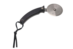 極美品 CHROME HEARTS クロムハーツ PIZZA CUTTER カトラリー ピザカッター ホースシュー CHプラス エボニーウッド ブラウン 中古 4c071814