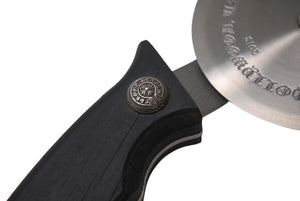 極美品 CHROME HEARTS クロムハーツ PIZZA CUTTER カトラリー ピザカッター ホースシュー CHプラス エボニーウッド ブラウン 中古 4c071814