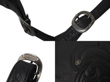 画像をギャラリービューアに読み込む, 極美品 CHROME HEARTS クロムハーツ メッセンジャーバッグ BAG-MAIL BS FLR BSフレア ブラック シルバー ブラック レザー 中古 4c071818