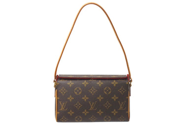 LOUIS VUITTON ルイヴィトン レシタル ハンドバッグ M51900 モノグラムキャンバス ブラウン 廃盤 美品 中古 4c071824