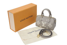 Load image into Gallery viewer, 新品未使用 LOUIS VUITTON ルイヴィトン ナノ スピーディ ハンドバッグ M82890 モノグラム アンプラント ベージュ系 中古 4c071825