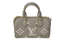 Load image into Gallery viewer, 新品未使用 LOUIS VUITTON ルイヴィトン ナノ スピーディ ハンドバッグ M82890 モノグラム アンプラント ベージュ系 中古 4c071825