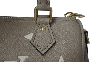 新品未使用 LOUIS VUITTON ルイヴィトン ナノ スピーディ ハンドバッグ M82890 モノグラム アンプラント ベージュ系 中古 4c071825