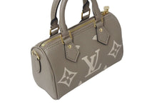 Load image into Gallery viewer, 新品未使用 LOUIS VUITTON ルイヴィトン ナノ スピーディ ハンドバッグ M82890 モノグラム アンプラント ベージュ系 中古 4c071825