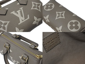 新品未使用 LOUIS VUITTON ルイヴィトン ナノ スピーディ ハンドバッグ M82890 モノグラム アンプラント ベージュ系 中古 4c071825