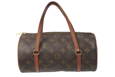 LOUIS VUITTON ルイヴィトン パピヨン26 ハンドバッグ M51366 モノグラム ブラウン ゴールド金具 美品 中古 4c071828