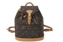 Load image into Gallery viewer, LOUIS VUITTON ルイヴィトン ミニモンスリ リュック バックパック M51137 モノグラム ブラウン 美品 中古 4c071831