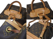 画像をギャラリービューアに読み込む, LOUIS VUITTON ルイヴィトン ミニモンスリ リュック バックパック M51137 モノグラム ブラウン 美品 中古 4c071831