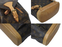 画像をギャラリービューアに読み込む, LOUIS VUITTON ルイヴィトン ミニモンスリ リュック バックパック M51137 モノグラム ブラウン 美品 中古 4c071831