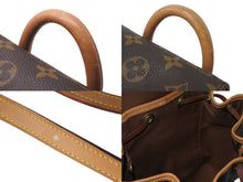 画像をギャラリービューアに読み込む, LOUIS VUITTON ルイヴィトン ミニモンスリ リュック バックパック M51137 モノグラム ブラウン 美品 中古 4c071831