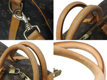 画像をギャラリービューアに読み込む, LOUIS VUITTON ルイヴィトン キーポルバンドリエール60 ボストンバッグ M41412 モノグラム PVC ヌメ革 ブラウン 良品 中古 4c071632